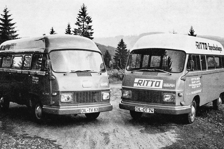 Ab 1970 rollen Vorführwagen über Europas Straßen.