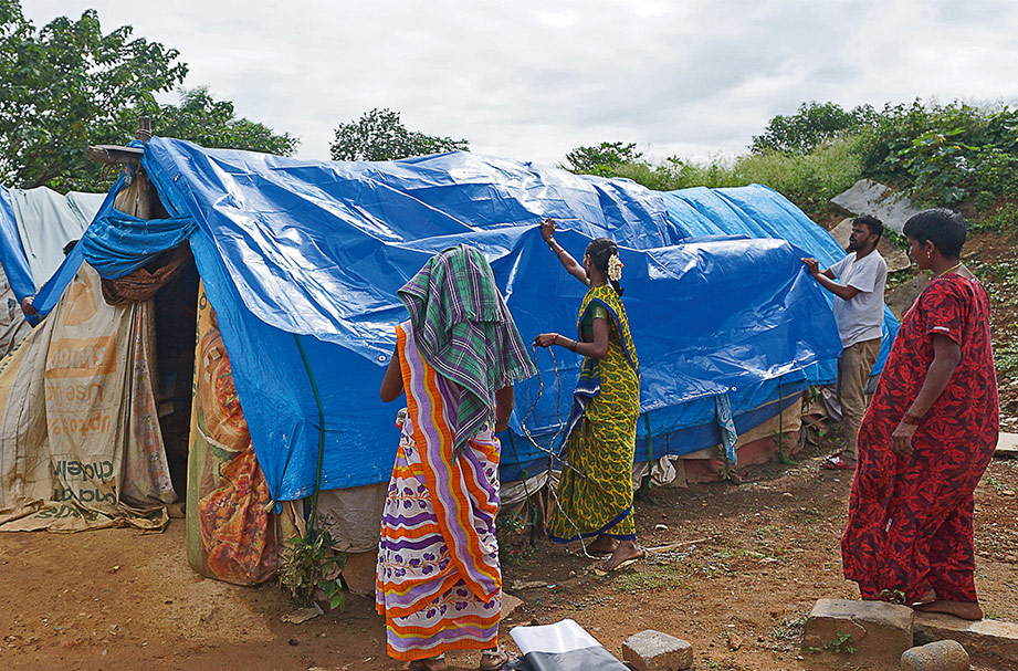 Zuflucht und Schutz: In dem Camp leben knapp 70 bis 80 Familien der sogenannten Landlosen.